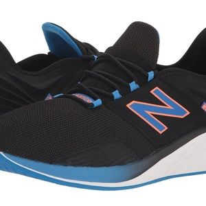 Mens New Balance Fresh Foam Roav Running Shoe MROAVBS Black Serence Blue Mesh 10